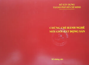 Chứng chỉ hành nghề môi giới BĐS